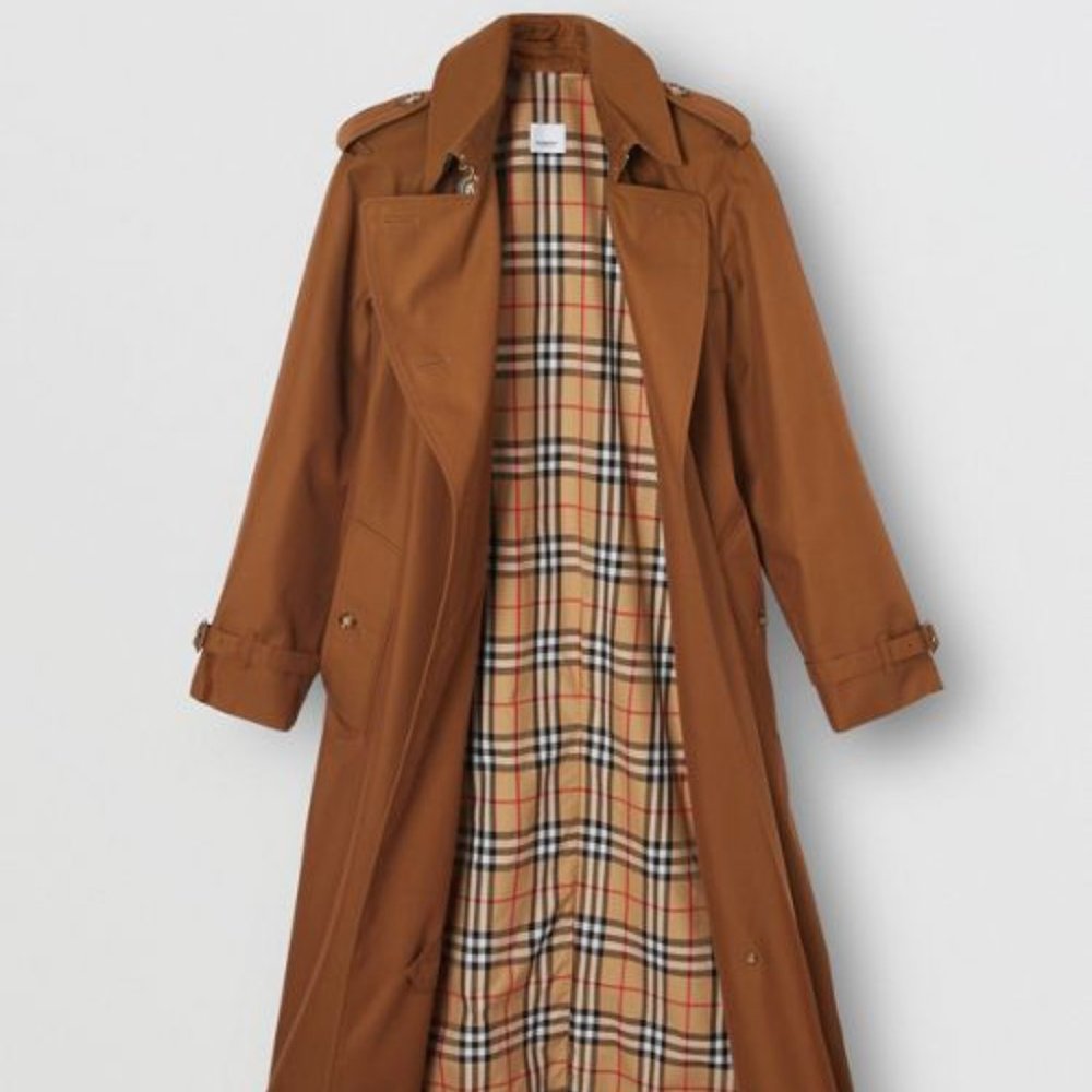Burberry Long Waterloo Heritage Trench Coat Chestn - Picture 3 of 13
